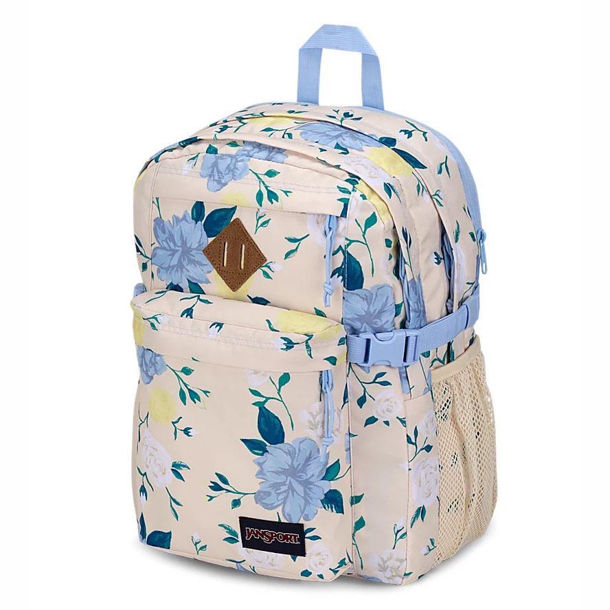 Sac à Dos Scolaire JanSport Main Campus Bleu Jaune | LYI-00279421